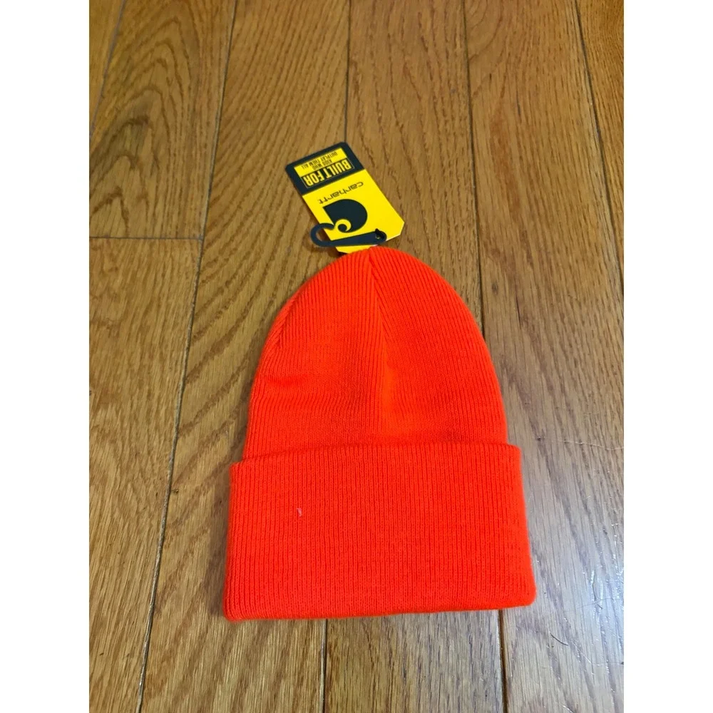Carhartt Kids Toddler Brite Orange Acrylic‎ Watch Hat Beanie AH8905 NWT Neon